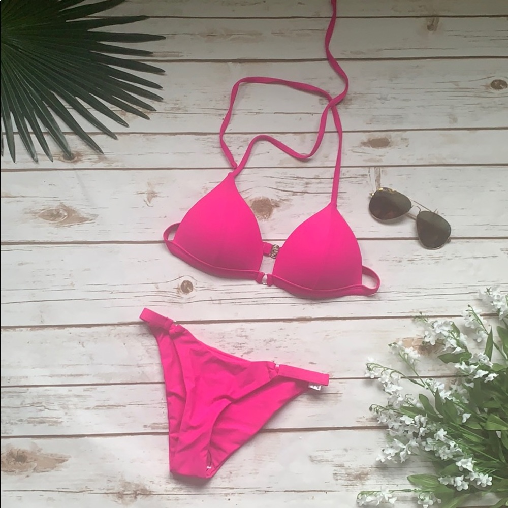 Brand New Women’s Hot Pink Push Up Bikini